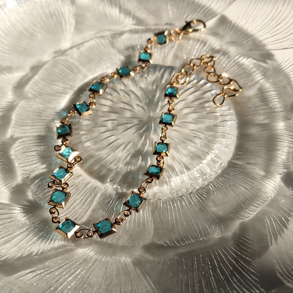 Blue Gold Toned Bracelet - Picture 6 of 7